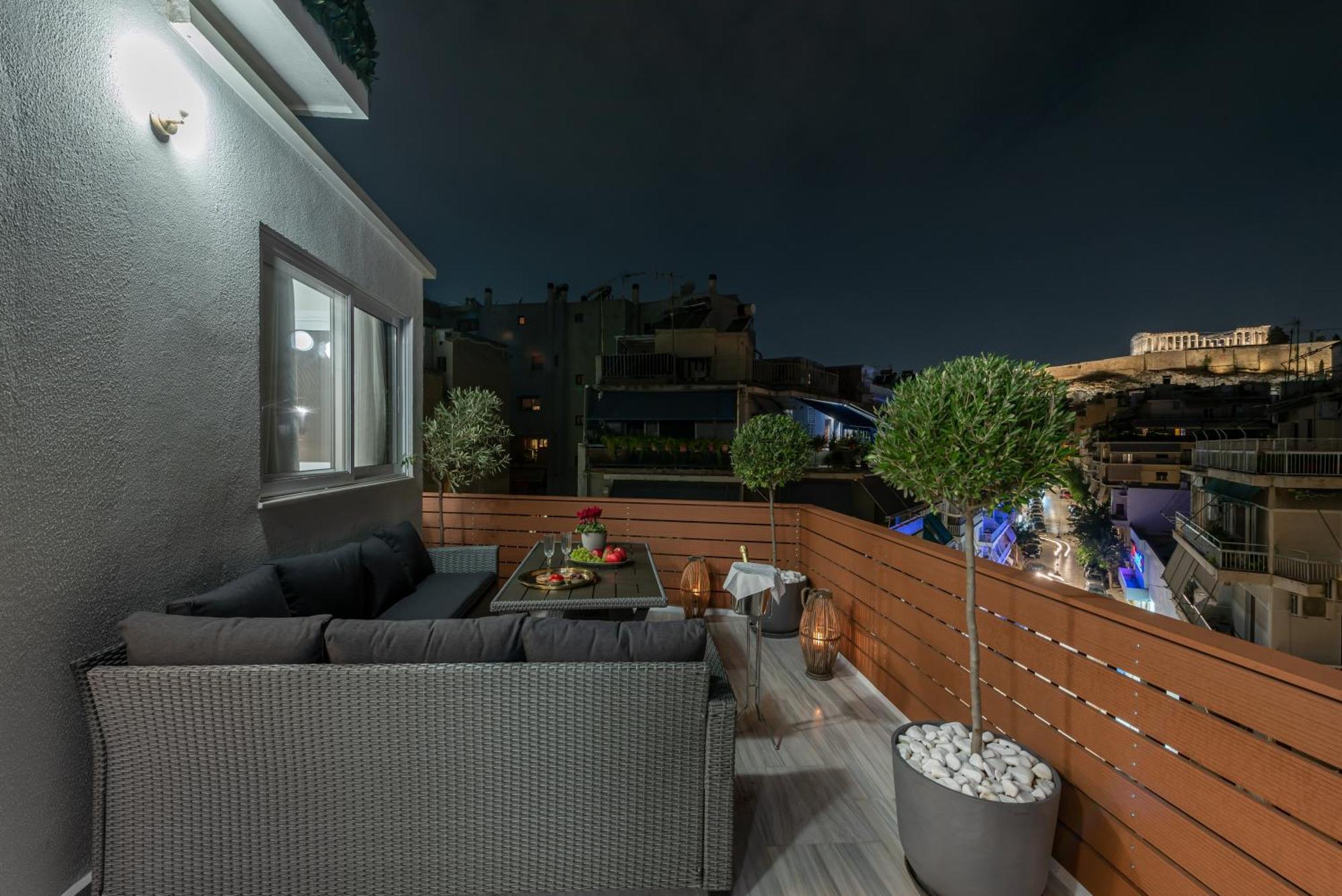 Апартаменты Acropolis Divine Penthouse Афины Экстерьер фото